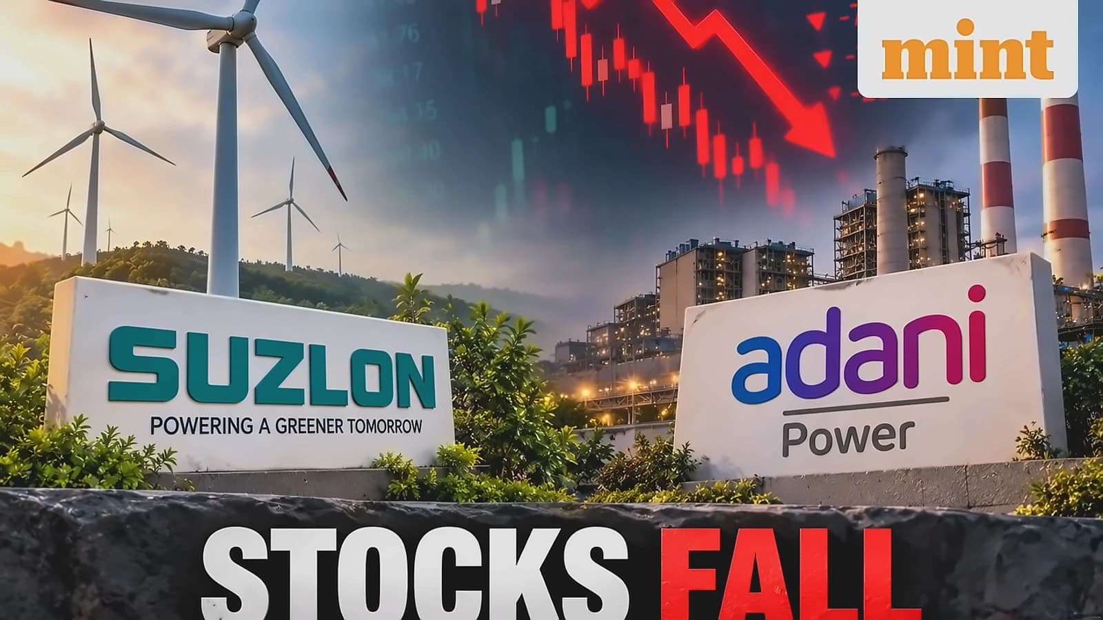 Suzlon Energy, Adani Power shares fall on operational issues