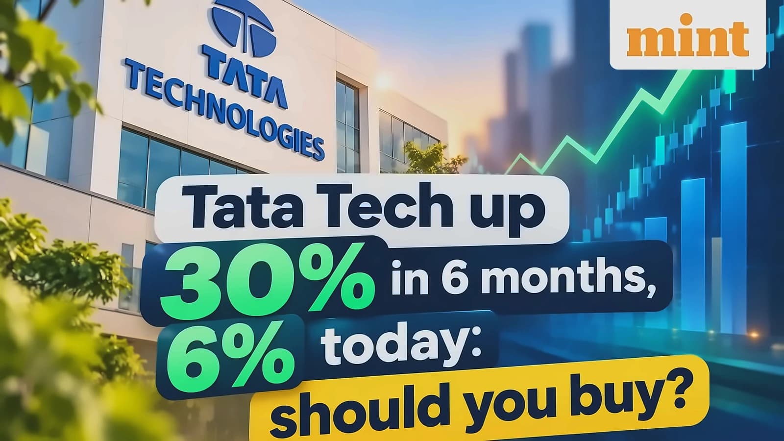 Tata Technologies shares jump 6% to ₹736.50, up 30% in 6 months