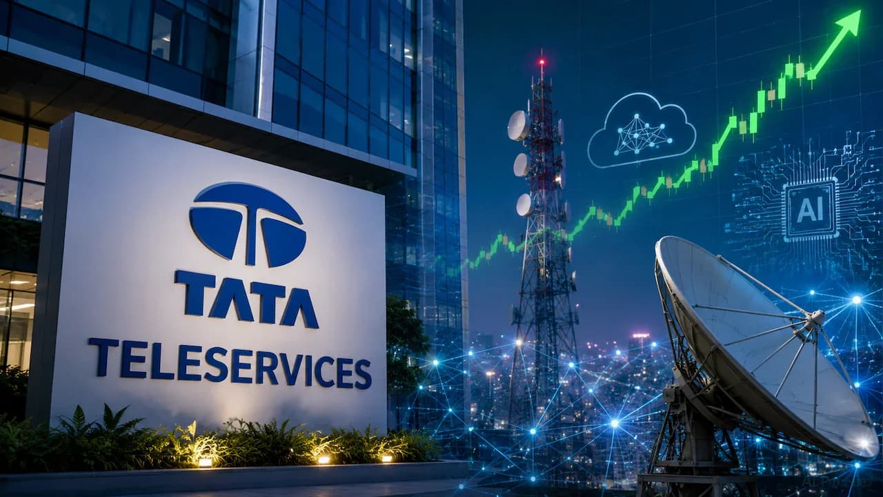 Tata Teleservices shares surge 11% on AI partnership with Tata Communications