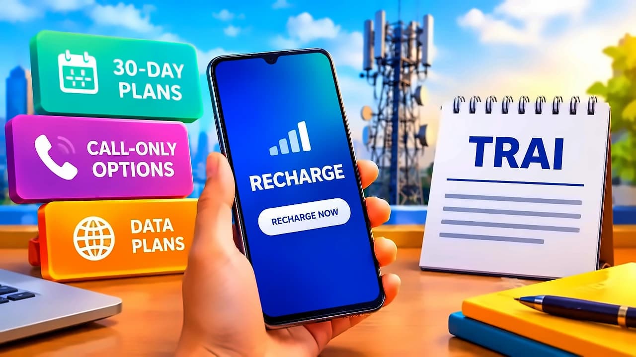 TRAI introduces 30-day mobile recharge plans and voice-only options
