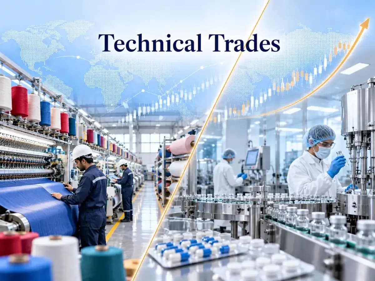 Two Stock Picks: Textile Maker Targets 5.75% Gain, Pharma Stock Eyes 7%