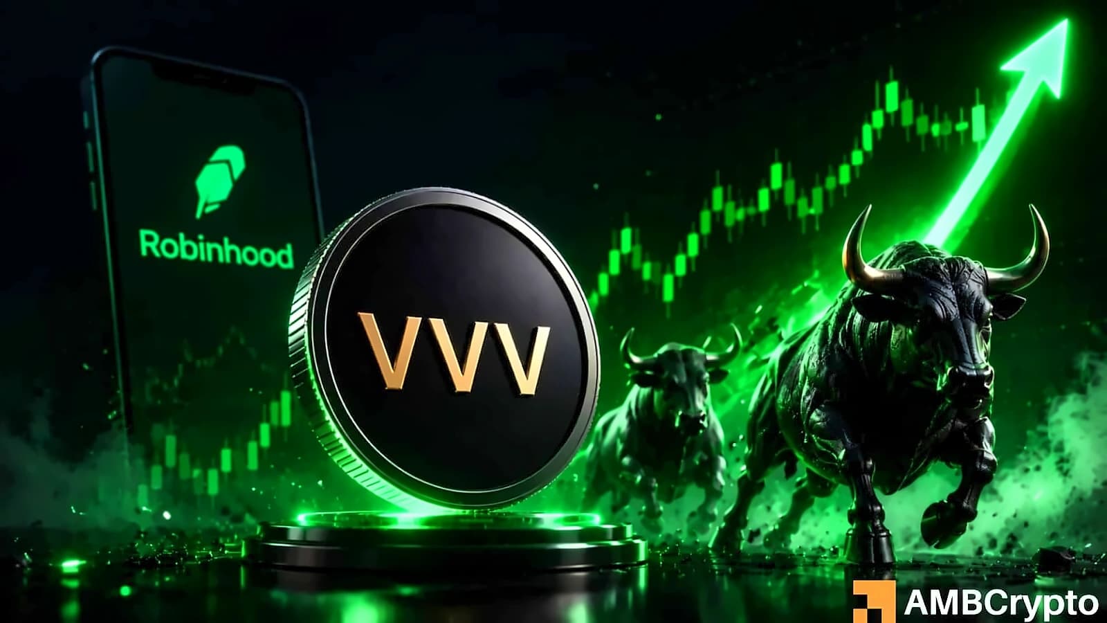 VVV Token Surges 17% on Robinhood Listing, Eyes $20 Resistance
