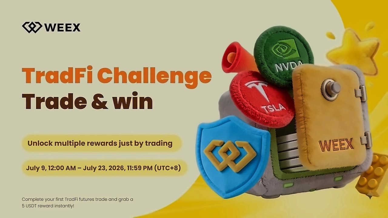 WEEX TradFi Trading Challenge Ends July 23 with $50K Prize Pool