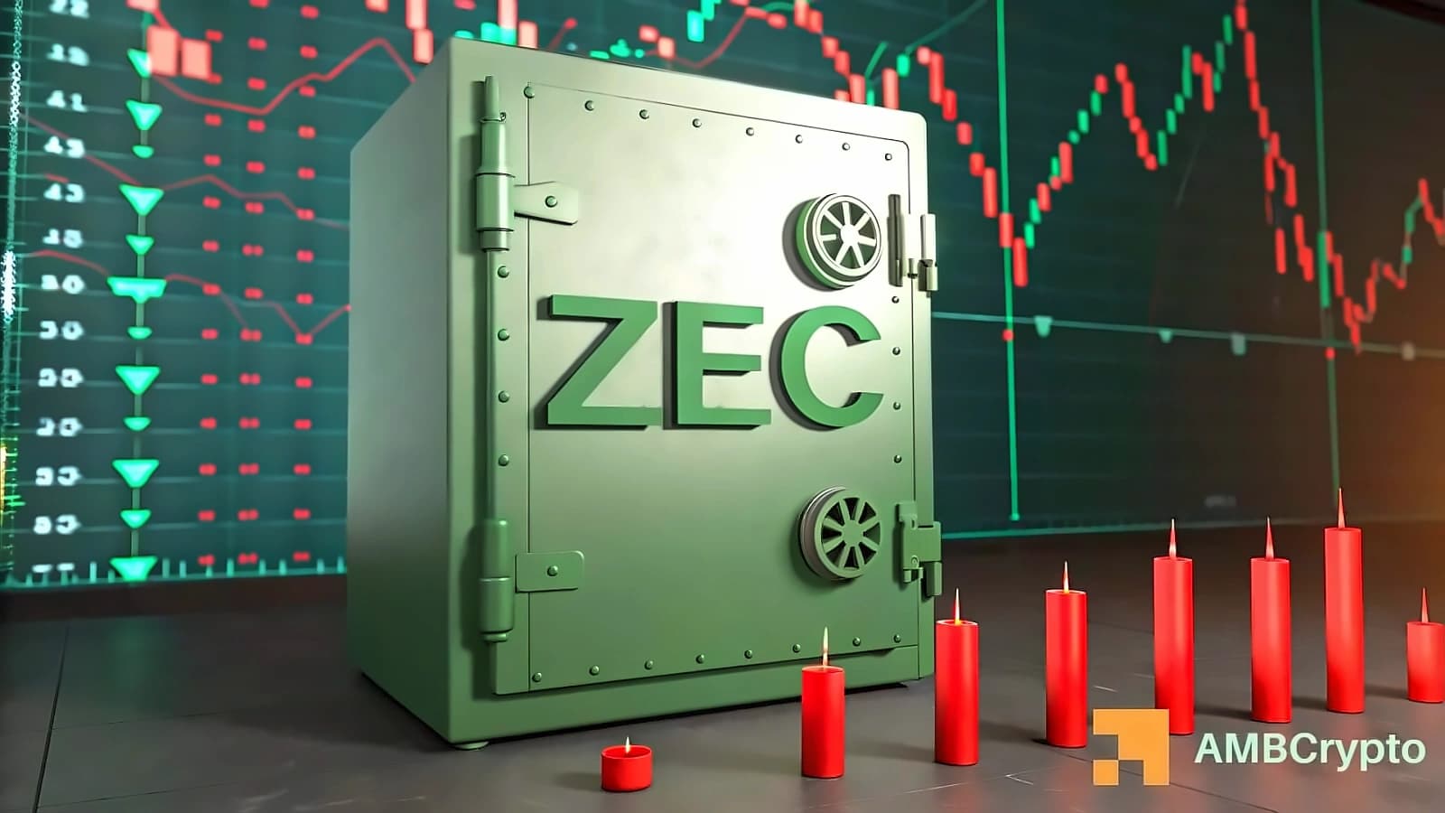 Whale bets $9.57M on ZEC rally with $542 support holding