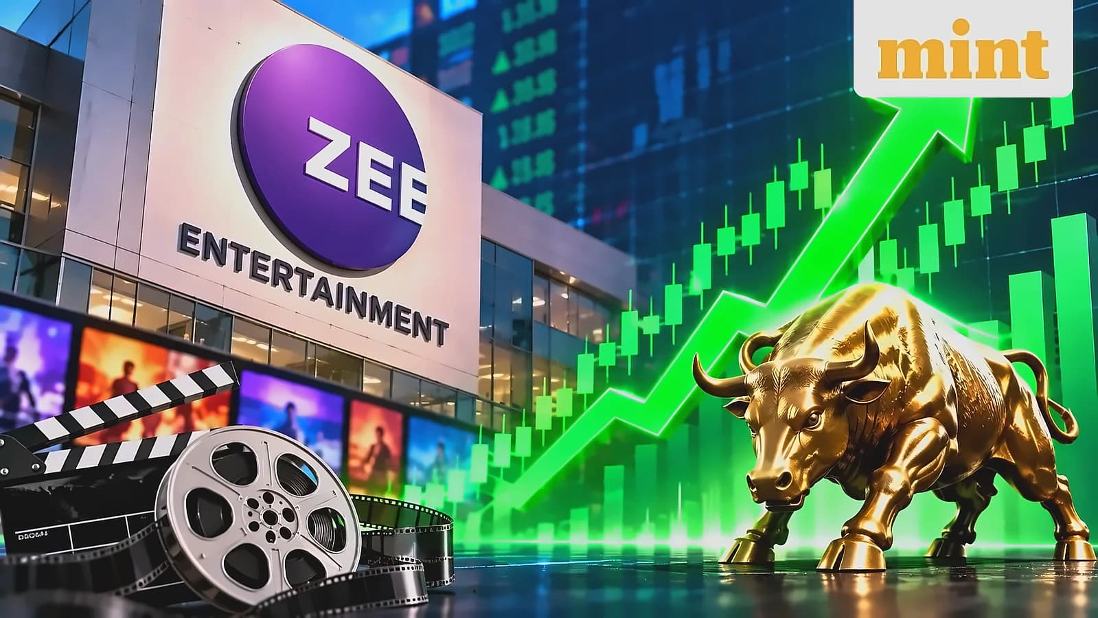 Zee Entertainment shares surge 7% for second session, hit ₹74.90