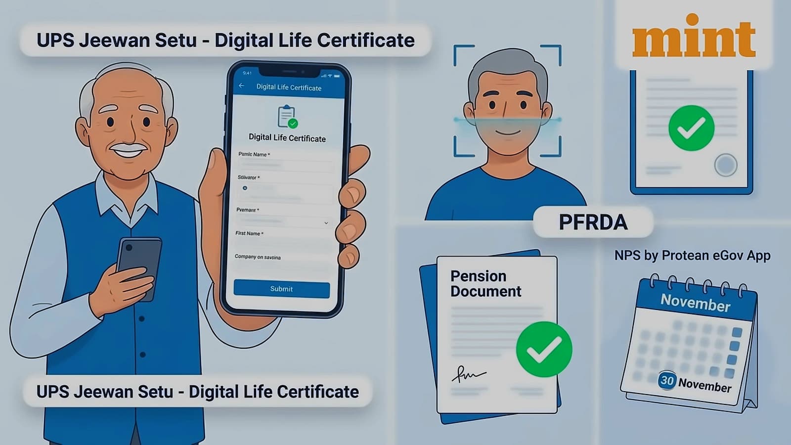 Digital Life Form PFRDA operationalises UPS Jeevan Setu Digital Life Certificate facility