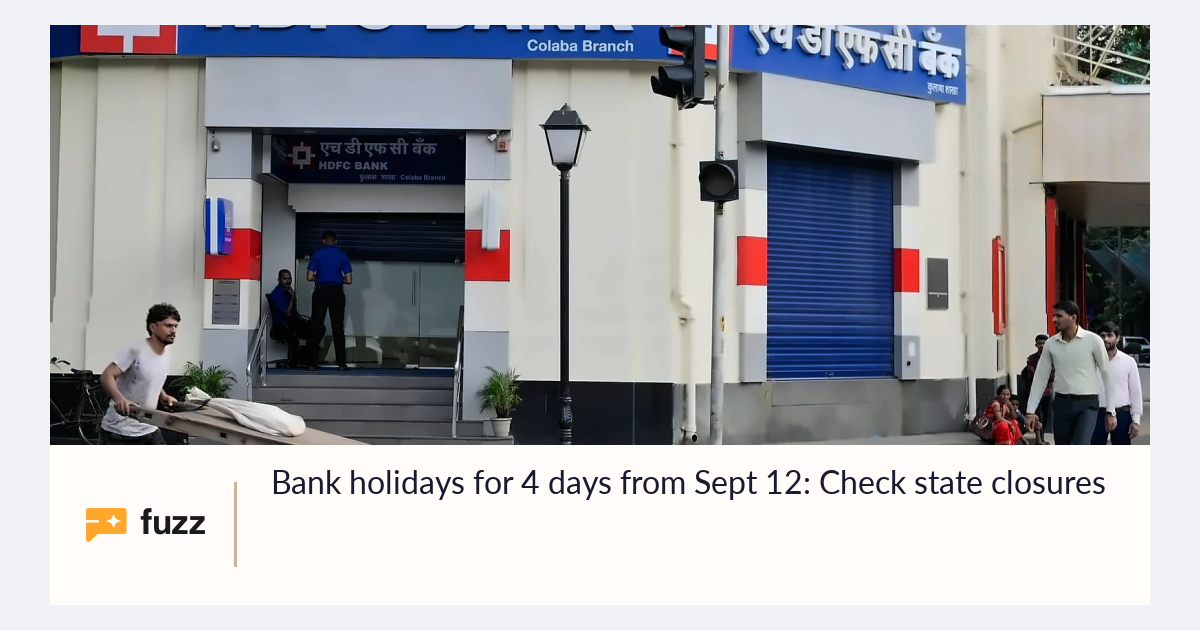 Bank holidays for 4 days from Sept 12: Check state closures