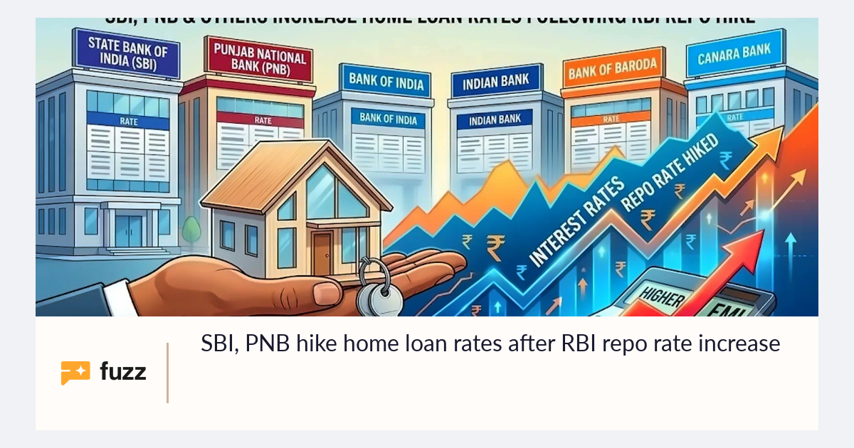 Pincrease Graph SBI, PNB hike home loan rates after RBI repo rate increase