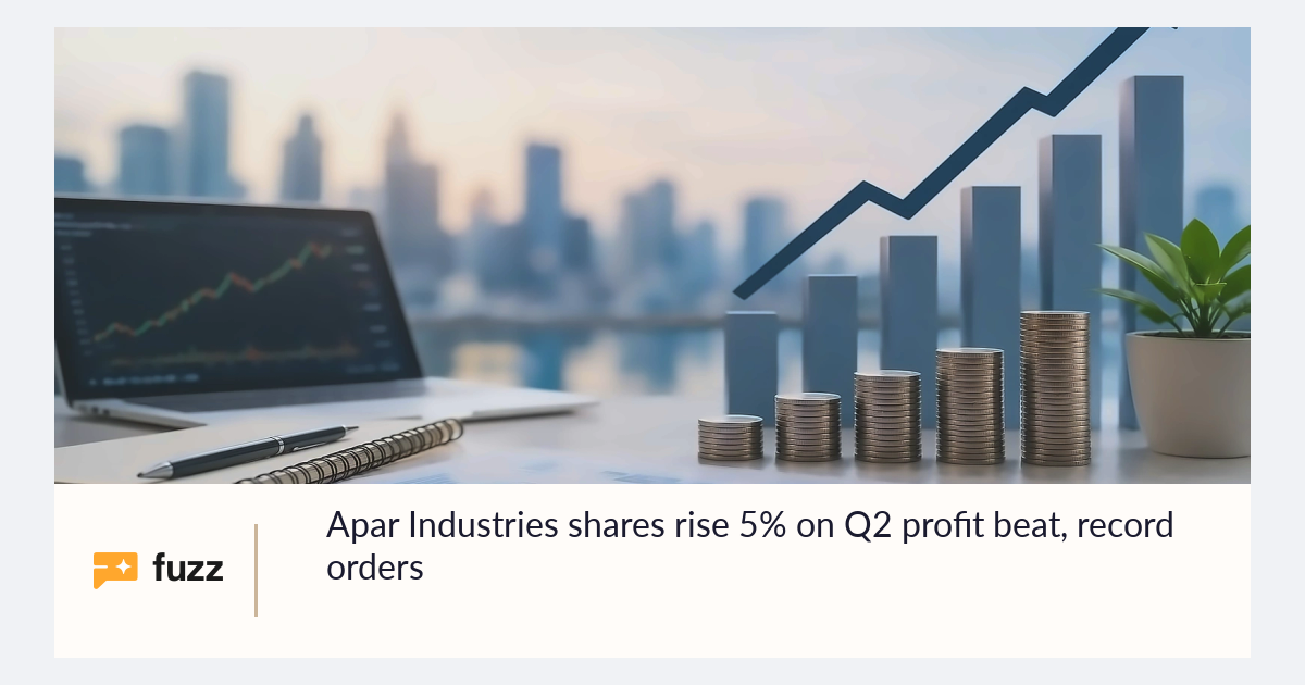 Apar Industries shares rise 5% on Q2 profit beat, record orders
