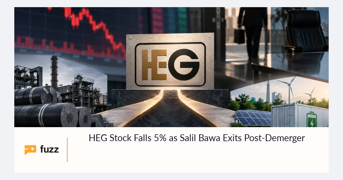 HEG Stock Falls 5% as Salil Bawa Exits Post-Demerger