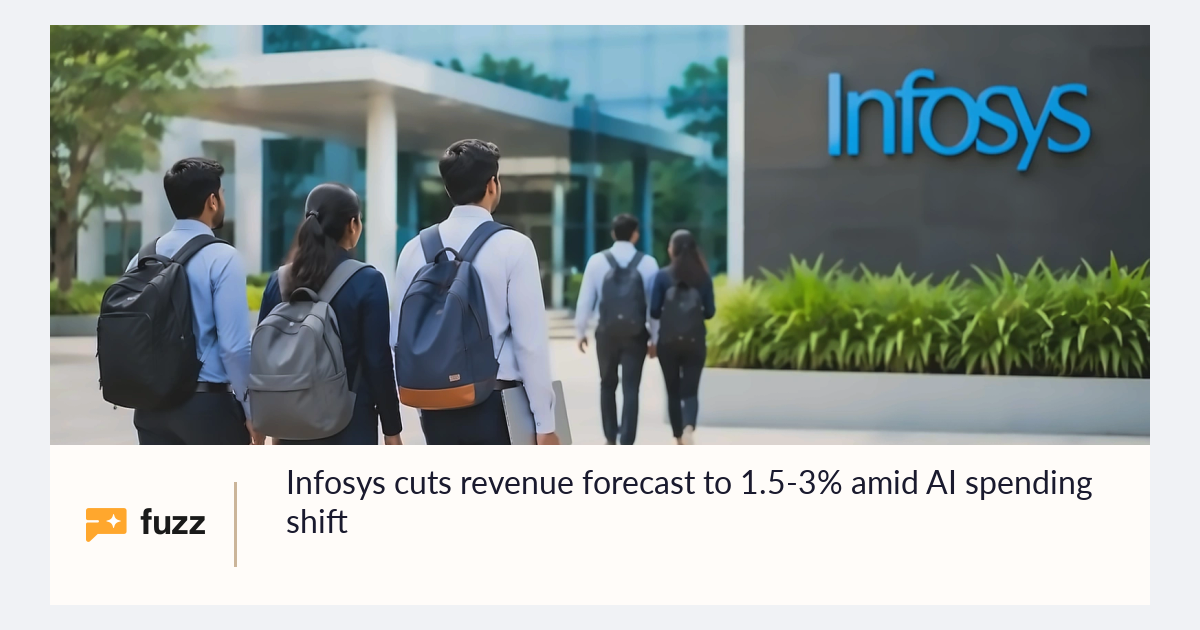 Infosys cuts revenue forecast to 1.5-3% amid AI spending shift