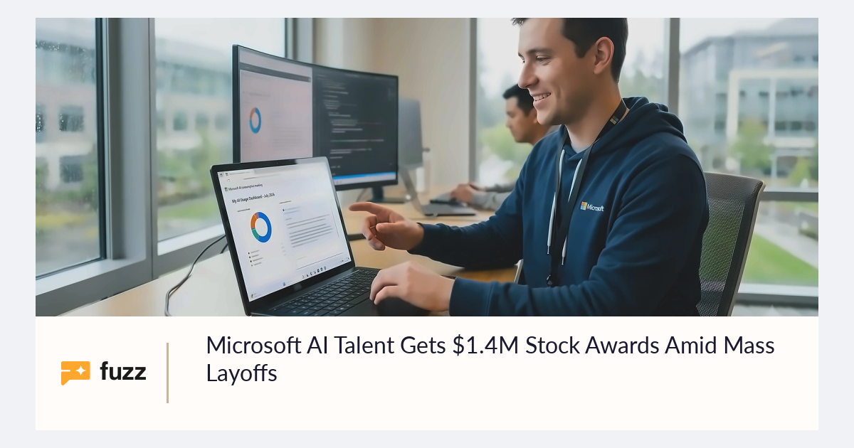Microsoft AI Talent Gets $1.4M Stock Awards Amid Mass Layoffs