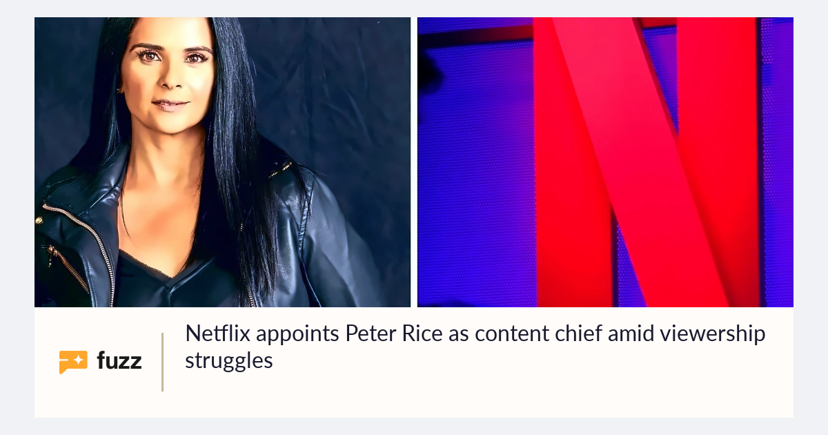 Netflix appoints Peter Rice as content chief amid viewership struggles