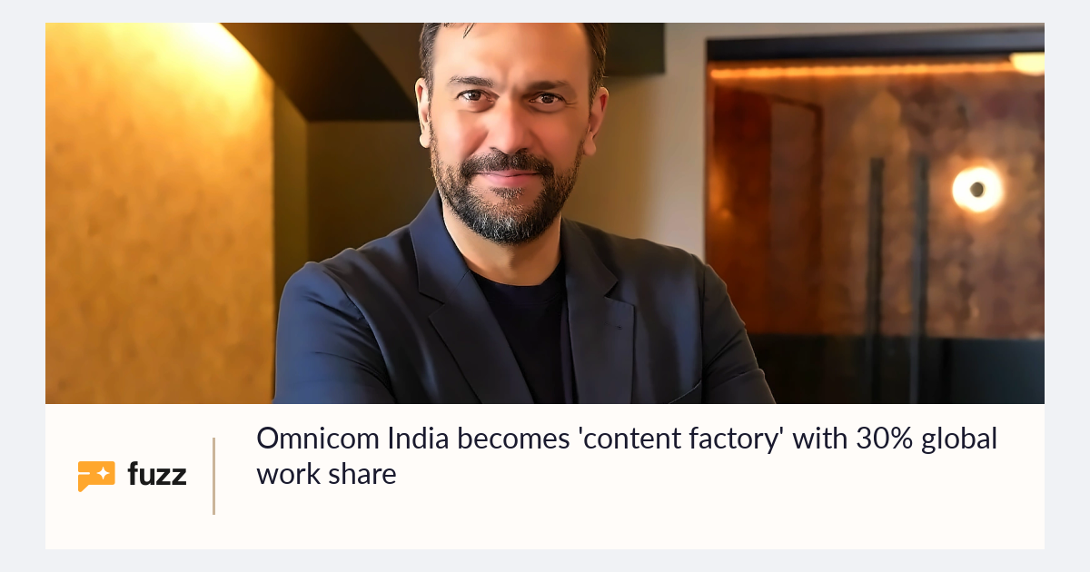 Omnicom India becomes 'content factory' with 30% global work share