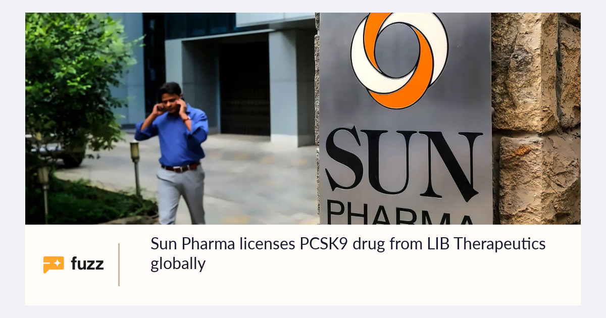 Sun Pharma licenses PCSK9 drug from LIB Therapeutics globally