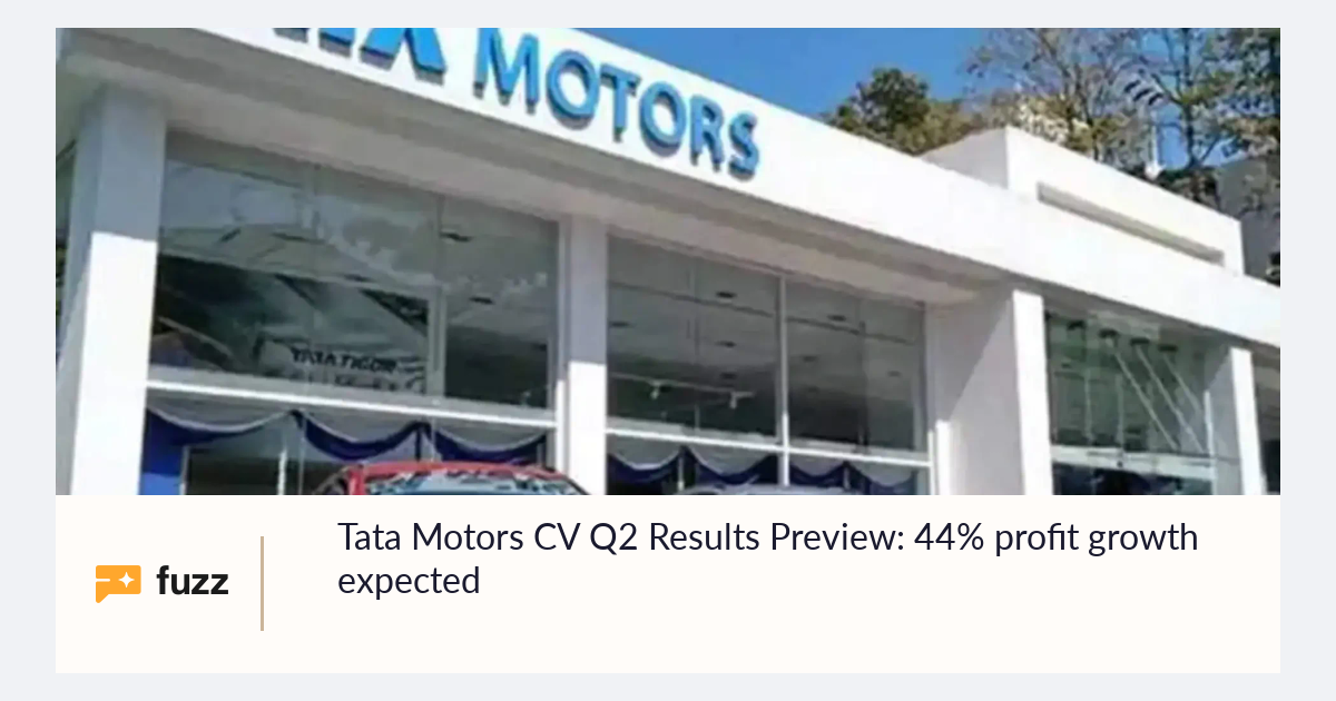 Tata Motors CV Q2 Results Preview: 44% profit growth expected