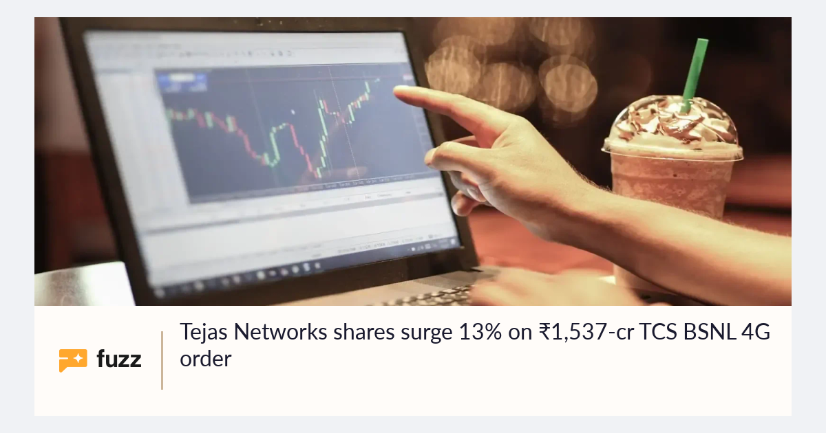 Tejas Networks shares surge 13% on ₹1,537-cr TCS BSNL 4G order