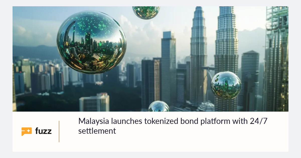 Malaysia launches tokenized bond platform with 24/7 settlement