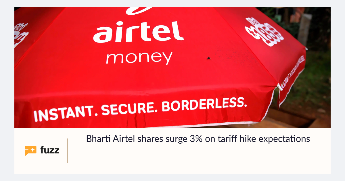 Bharti Airtel shares surge 3% on tariff hike expectations
