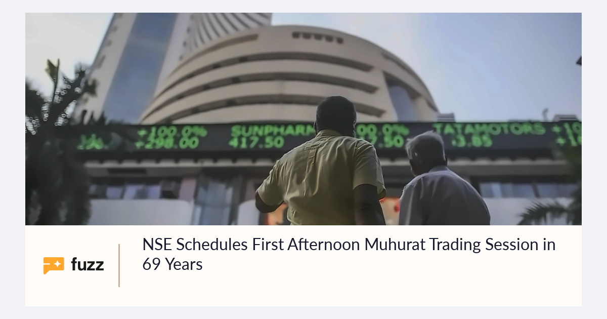 NSE Schedules First Afternoon Muhurat Trading Session in 69 Years