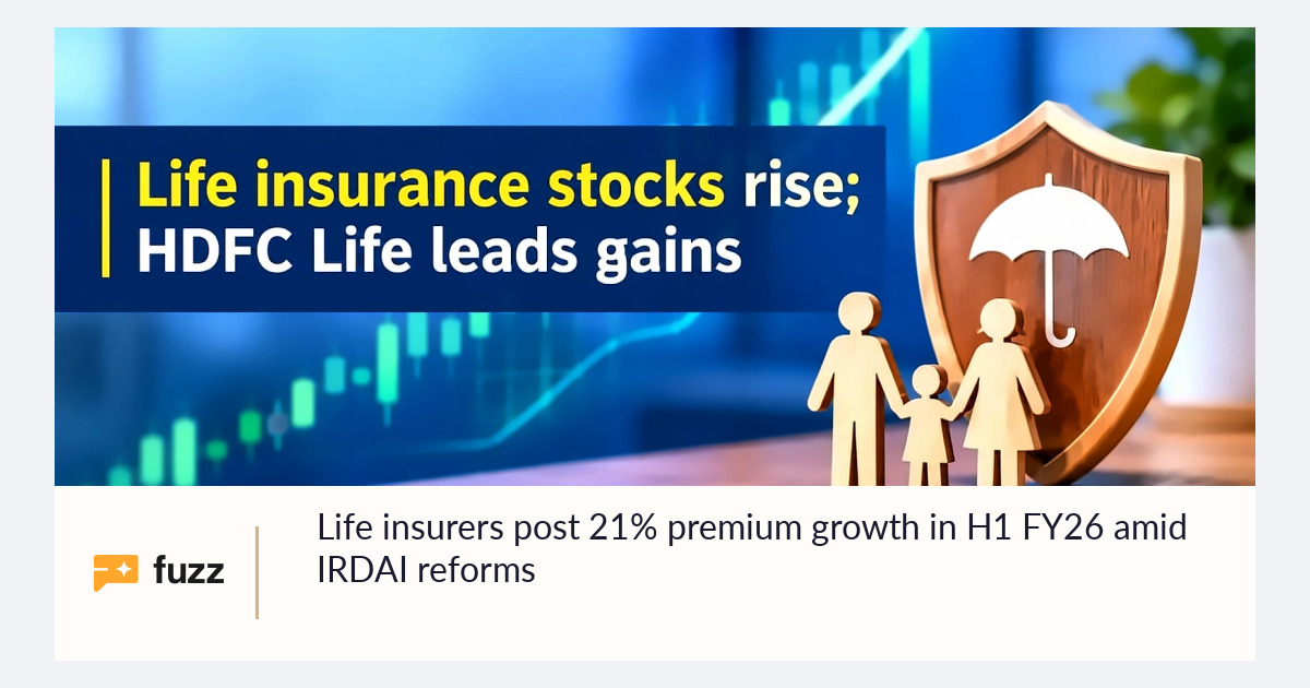 Life insurers post 21% premium growth in H1 FY26 amid IRDAI reforms
