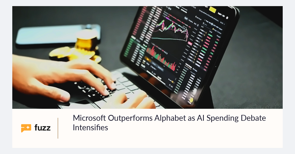 Microsoft Outperforms Alphabet as AI Spending Debate Intensifies