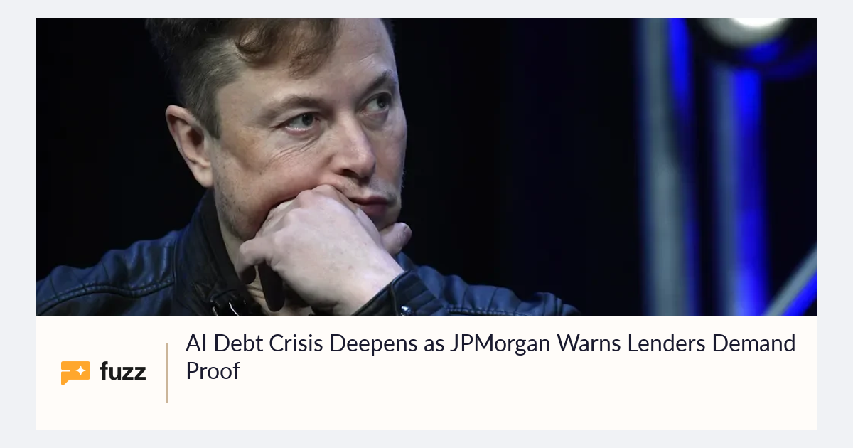 Graphically The Rise Ai AI Debt Crisis Deepens as JPMorgan Warns Lenders Demand Proof