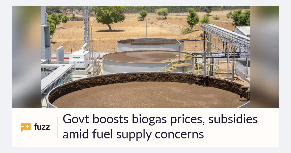 Subsides Graph Govt boosts biogas prices, subsidies amid fuel supply concerns