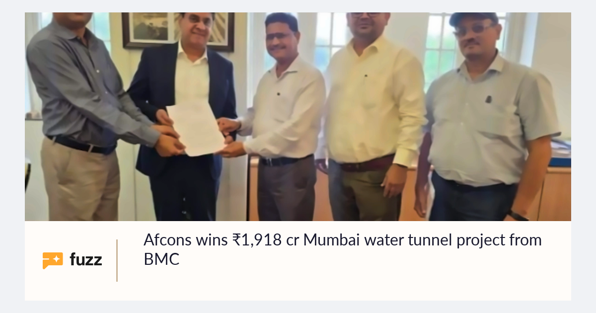 Afcons wins ₹1,918 cr Mumbai water tunnel project from BMC