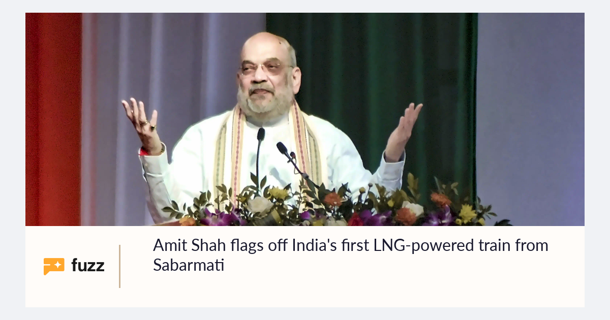 Amit Shah flags off India's first LNG-powered train from Sabarmati