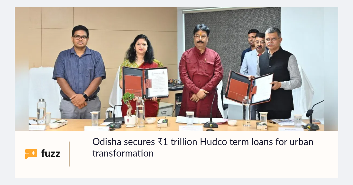 Odisha secures ₹1 trillion Hudco term loans for urban transformation