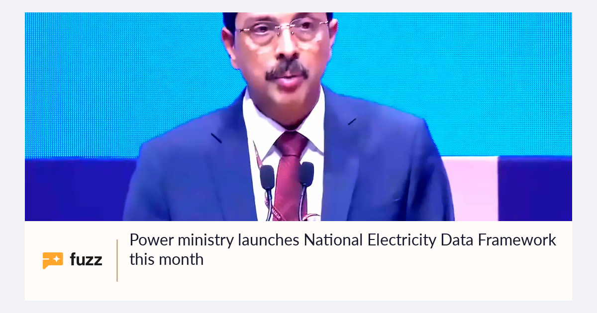 Power ministry launches National Electricity Data Framework this month