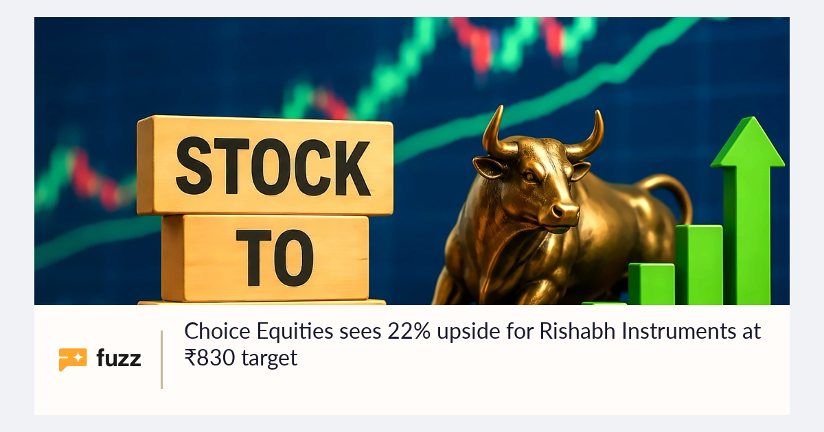 Choice Equities sees 22% upside for Rishabh Instruments at ₹830 target