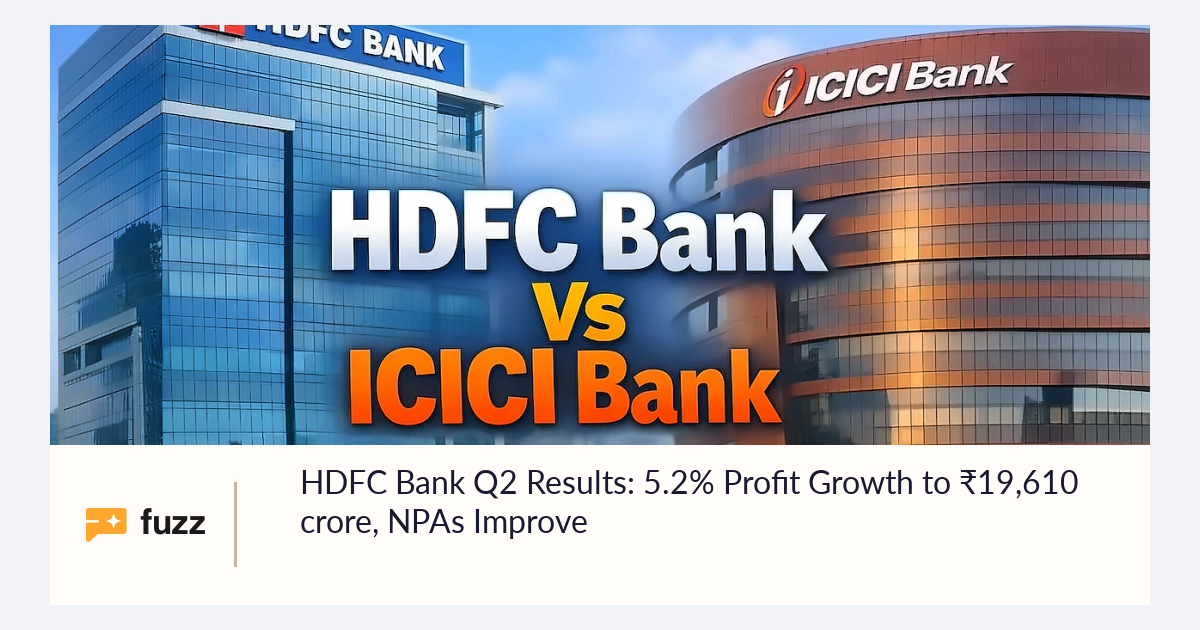 Pincrease Graph HDFC Bank Q2 Results: 5.2% Profit Growth to ₹19,610 crore, NPAs Improve