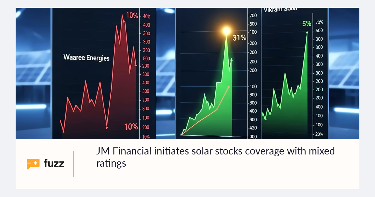 JM Financial initiates solar stocks coverage with mixed ratings