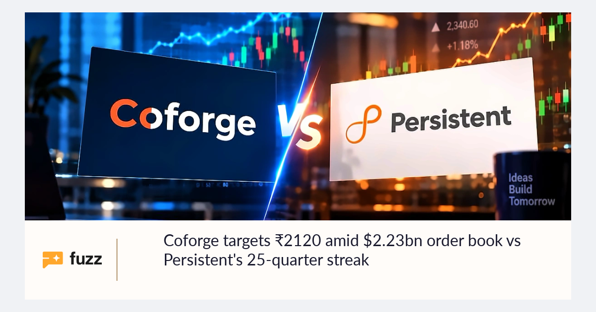 Coforge targets ₹2120 amid $2.23bn order book vs Persistent's 25 ...