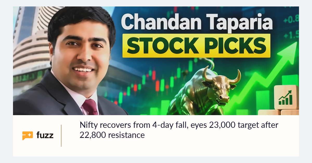 Eye Ball Target Nifty recovers from 4-day fall, eyes 23,000 target after 22,800 resistance