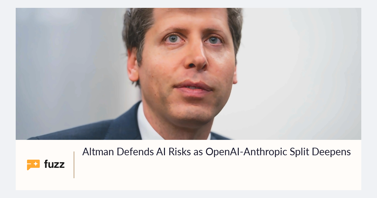 Altman Defends AI Risks as OpenAI-Anthropic Split Deepens